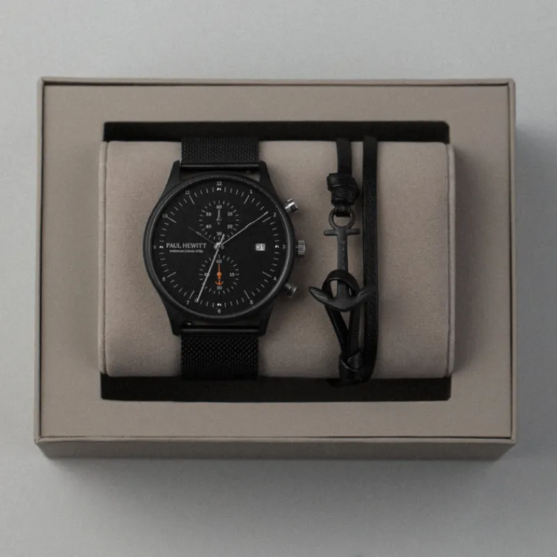 PAUL HEWITT Quartzuhren | Sets>All Black Bundle