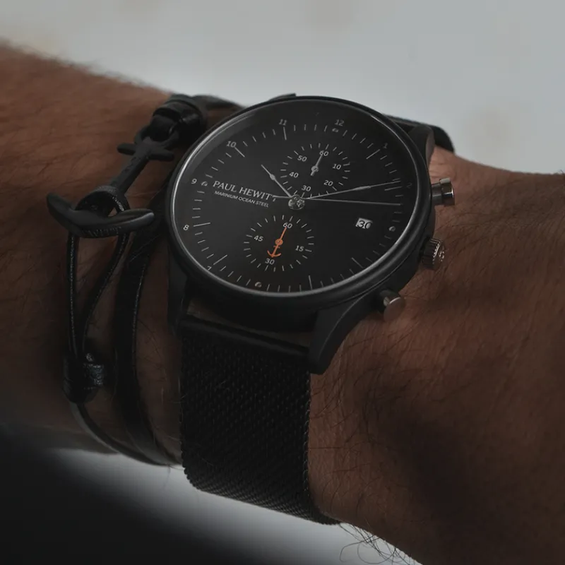 PAUL HEWITT Quartzuhren | Sets>All Black Bundle