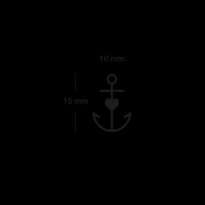 PAUL HEWITT Tattoo Small | Tattoo Small>Anchor Heart Tattoo