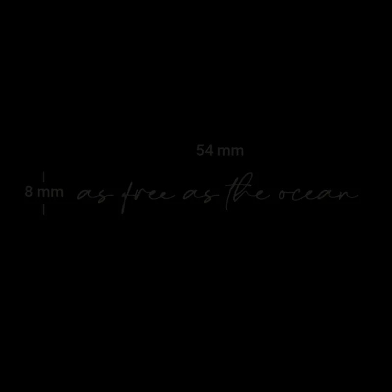PAUL HEWITT Tattoo Medium | Tattoo Medium>as free as the ocean Tattoo
