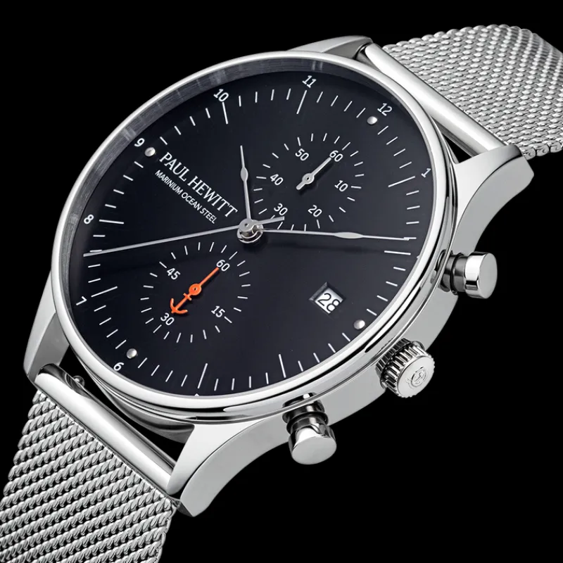 PAUL HEWITT Gravierbare Uhren | Quartzuhren>Chrono Quartz Uhr