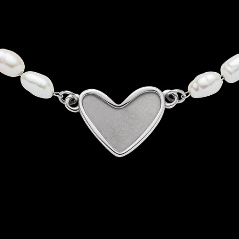 PAUL HEWITT Armbänder Mit Gravur | Perlenarmbänder>Engravable Heart Pearl Armkette