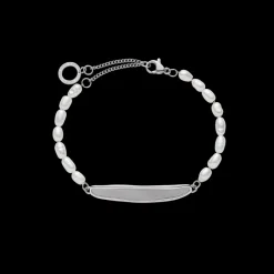 PAUL HEWITT Armbänder Mit Gravur | Perlenarmbänder>Engravable Plate Pearl Armkette