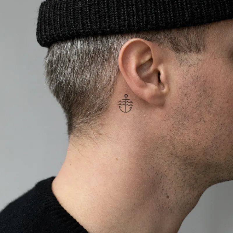 PAUL HEWITT Tattoo Small | Tattoo Small>Men's Anchor Tattoo