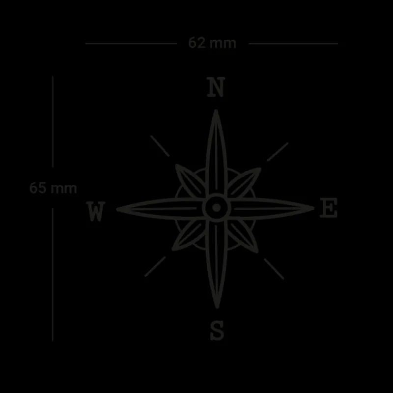 PAUL HEWITT Tattoo Medium | Tattoo Medium>Men's Compass Tattoo