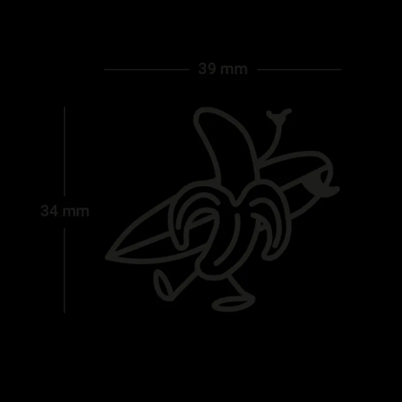 PAUL HEWITT Tattoo Medium | Tattoo Medium>Men's Surfing Banana Tattoo