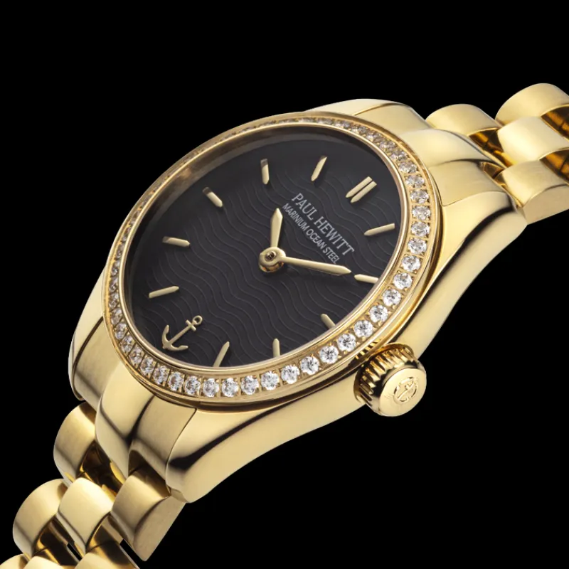 PAUL HEWITT Gravierbare Uhren | Uhren Mit Steinen>Petit Soleil Round Uhr