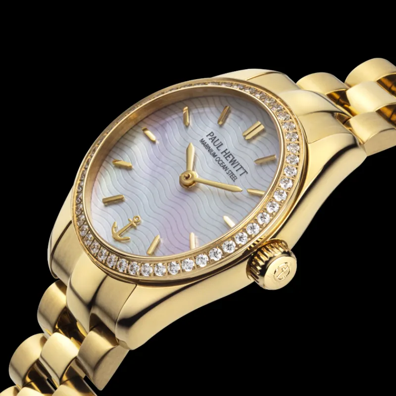 PAUL HEWITT Gravierbare Uhren | Uhren Mit Steinen>Petit Soleil Round Uhr