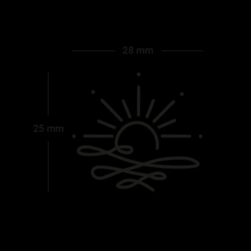 PAUL HEWITT Tattoo Small | Tattoo Small>Sun & Ocean Tattoo