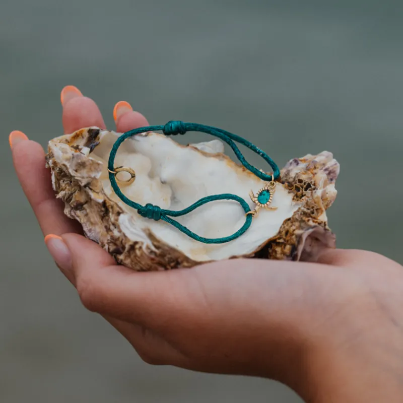PAUL HEWITT Armbänder Mit Steinen | Armschmuck>Turtle Aquamarine Armband