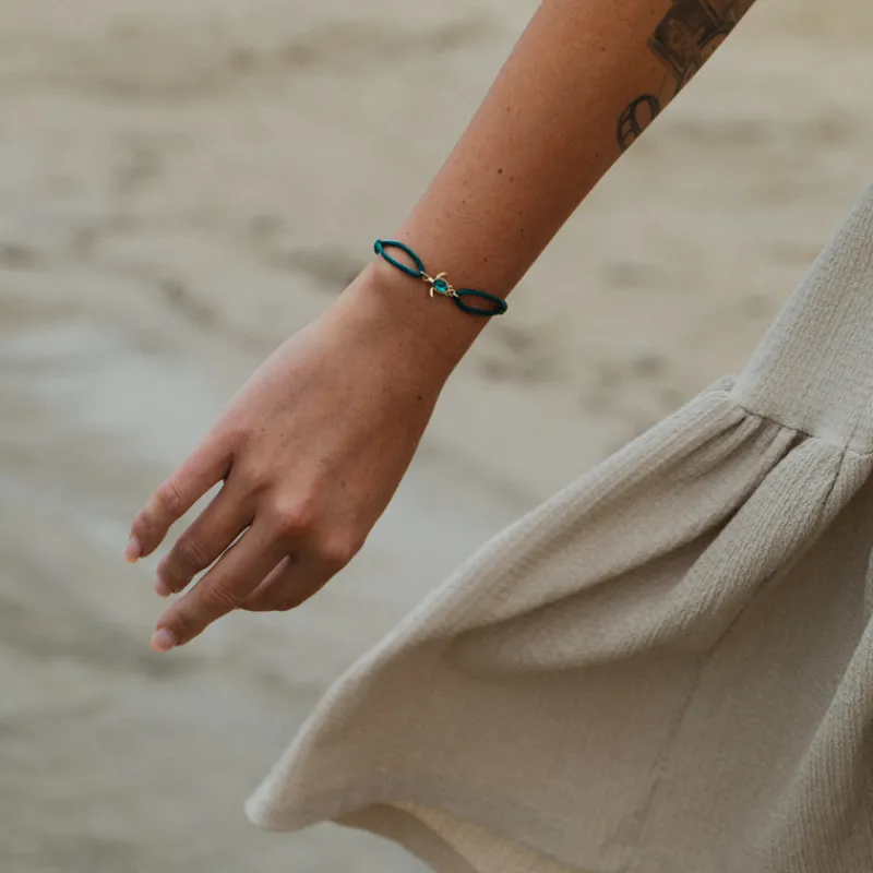 PAUL HEWITT Armbänder Mit Steinen | Armschmuck>Turtle Aquamarine Armband