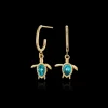 PAUL HEWITT Ohrringe>Turtle Aquamarine Hoops