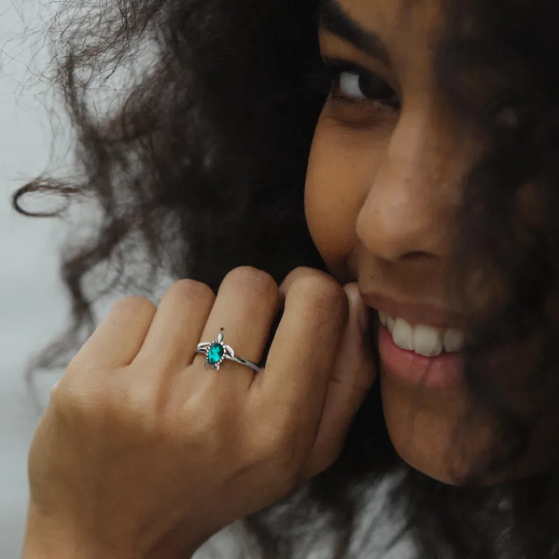 PAUL HEWITT Ringe>Turtle Aquamarine Ring