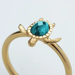 PAUL HEWITT Ringe>Turtle Aquamarine Ring