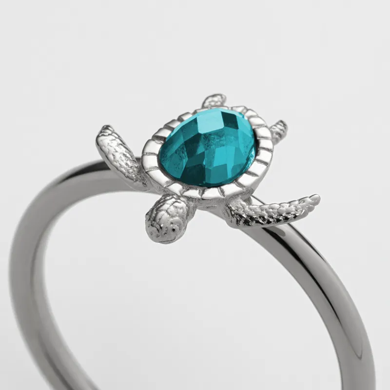 PAUL HEWITT Ringe>Turtle Aquamarine Ring