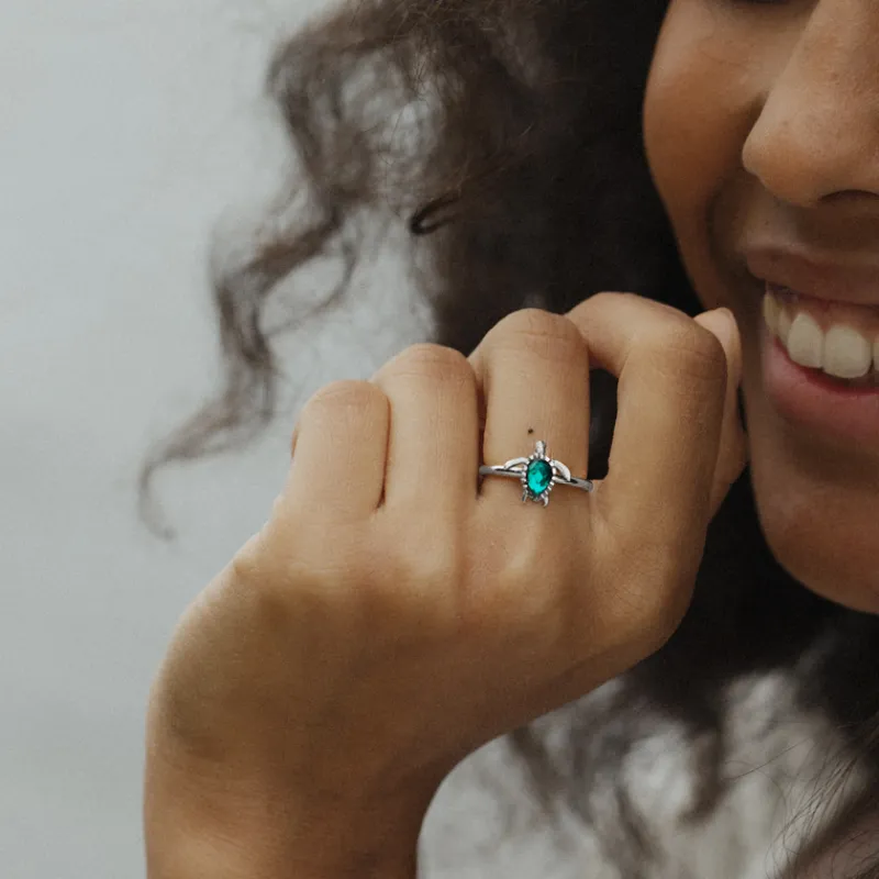 PAUL HEWITT Ringe>Turtle Aquamarine Ring
