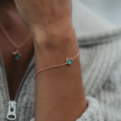 PAUL HEWITT Armbänder Mit Steinen | Armschmuck>Turtle Mono Aquamarine Armkette