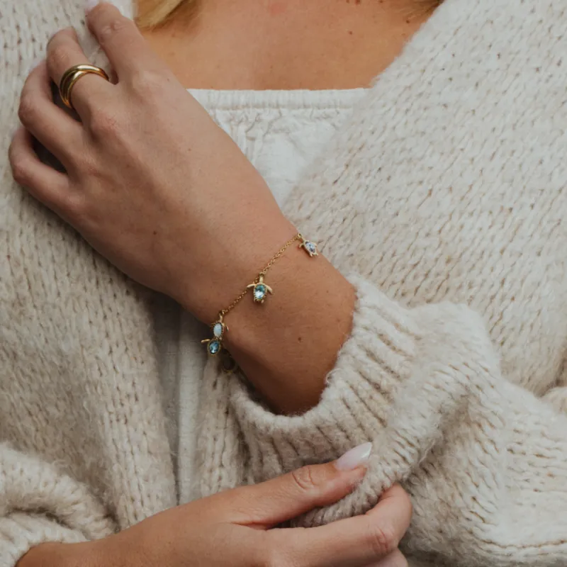 PAUL HEWITT Armbänder Mit Steinen | Armschmuck>Turtle Rainbow Armkette