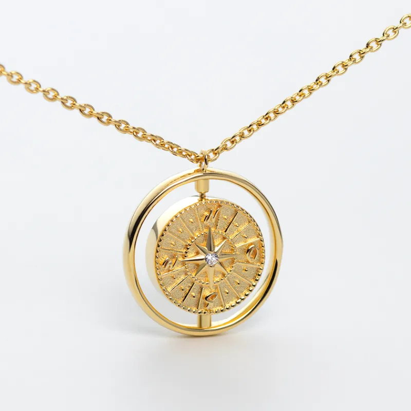 PAUL HEWITT Schmuck Mit Gravur | Halsketten>Windrose Twister Halskette